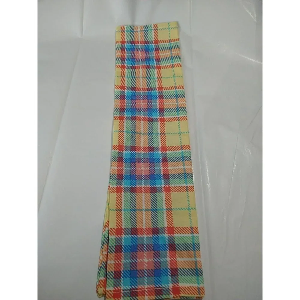 Reusable 100 Cotton Plaid Table Napkins 16